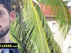 Slender Cute Boy Sees This Hot Latin Macho Naked And Gets Invited Close by Take His Weasel words Deep In His Butt