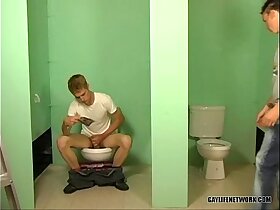 Twinks Be captivated by in Public Bathroom