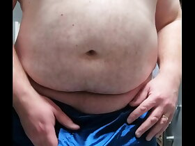 Feeling horny in silk boxers.